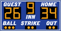 Baseball Scoreboards GM-BS-02