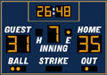 Baseball Scoreboards GM-BS-09
