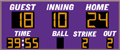 Baseball Scoreboards GM-BS-18