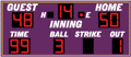 Baseball Scoreboards GM-BS-32